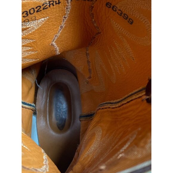 Lucchese 2000 Men Vintage Cowboys Boots Sz 10.5 D Brown Leather Western T3022R4 - Picture 8 of 16